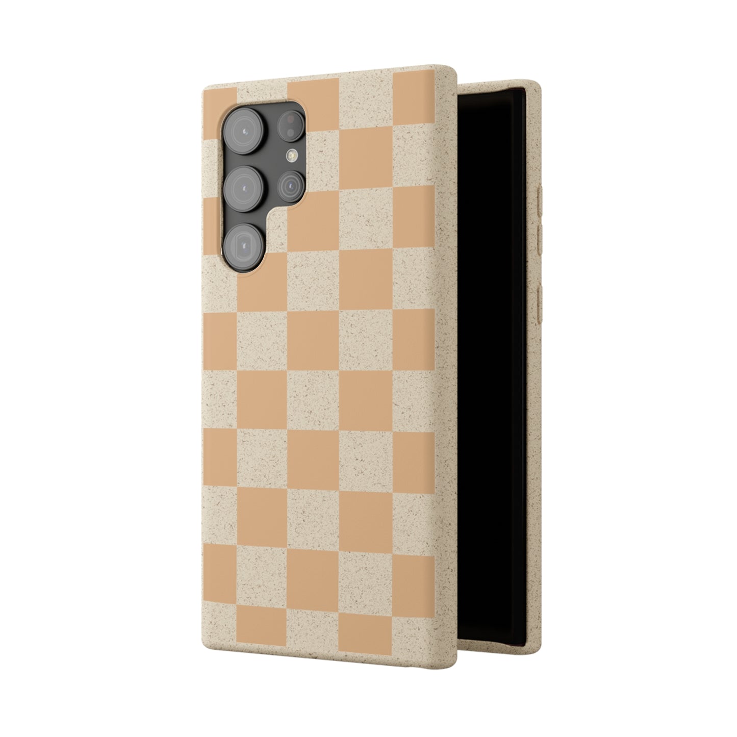 Biodegradable Phone Case Neutral Checkerboard Checkered iPhone Samsung
