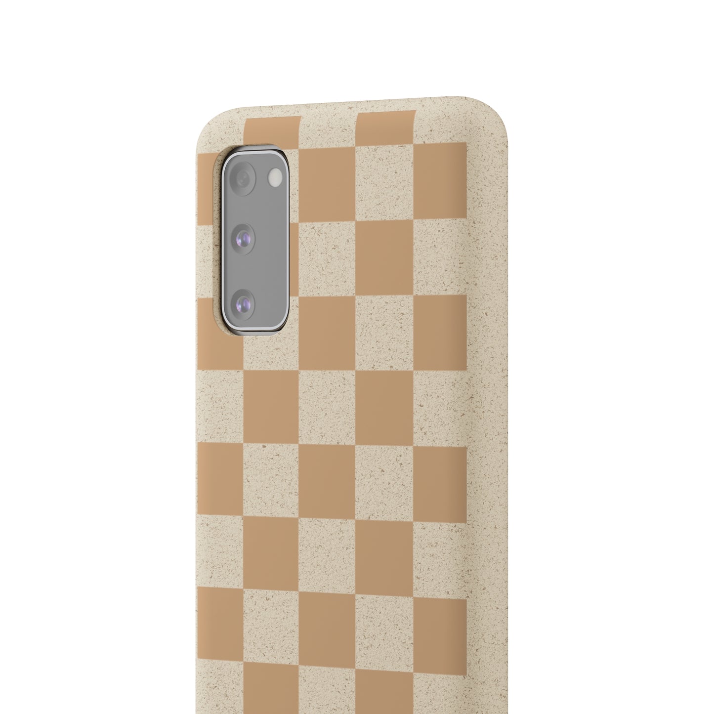 Biodegradable Phone Case Neutral Checkerboard Checkered iPhone Samsung