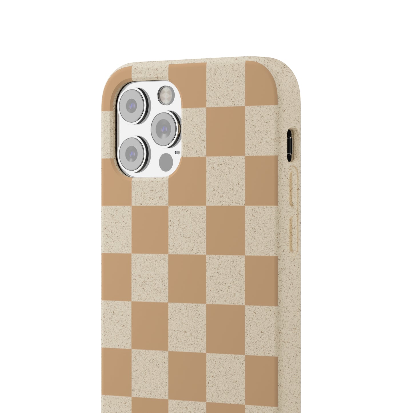 Biodegradable Phone Case Neutral Checkerboard Checkered iPhone Samsung
