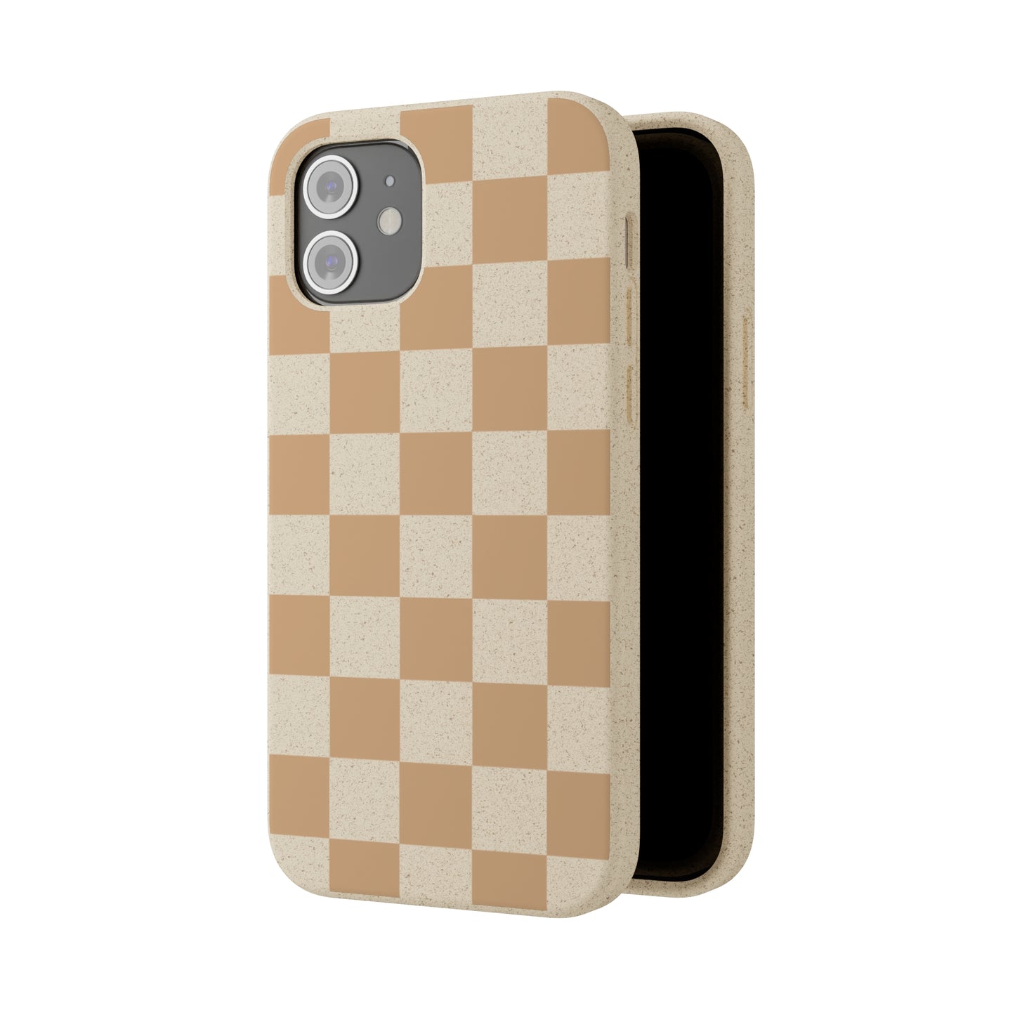 Biodegradable Phone Case Neutral Checkerboard Checkered iPhone Samsung