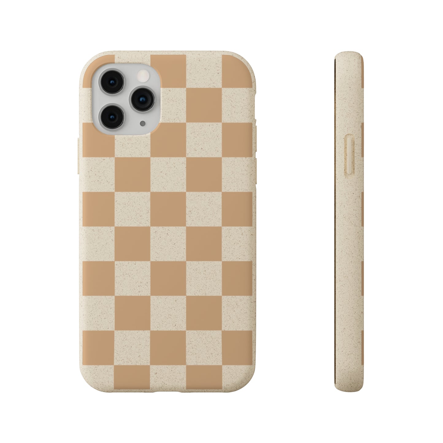 Biodegradable Phone Case Neutral Checkerboard Checkered iPhone Samsung