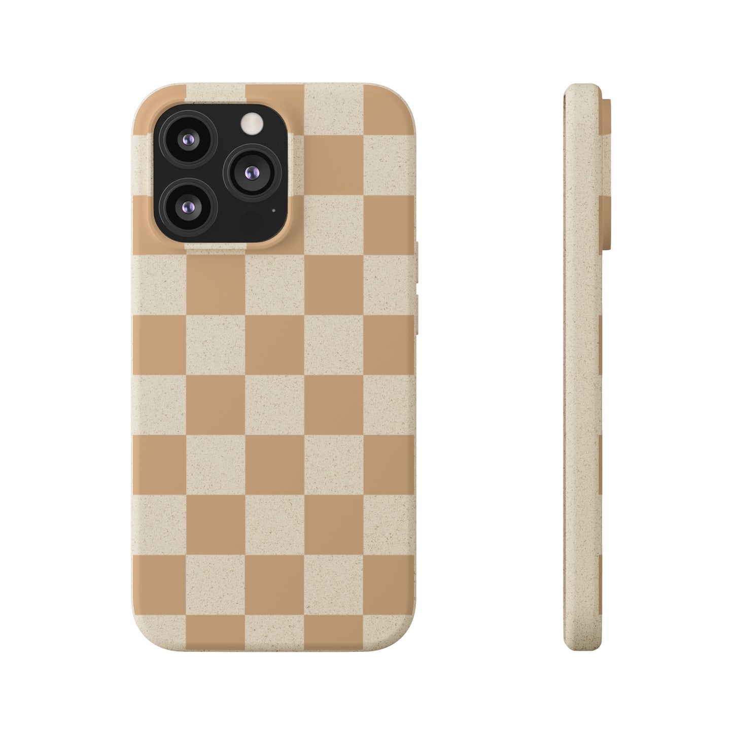 Biodegradable Phone Case Neutral Checkerboard Checkered iPhone Samsung
