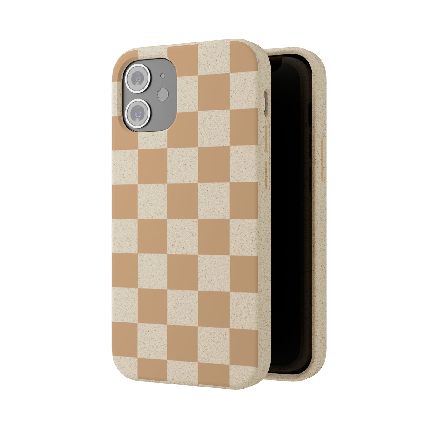 Biodegradable Phone Case Neutral Checkerboard Checkered iPhone Samsung
