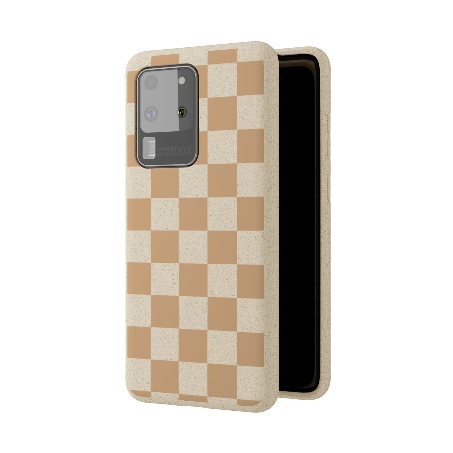 Biodegradable Phone Case Neutral Checkerboard Checkered iPhone Samsung