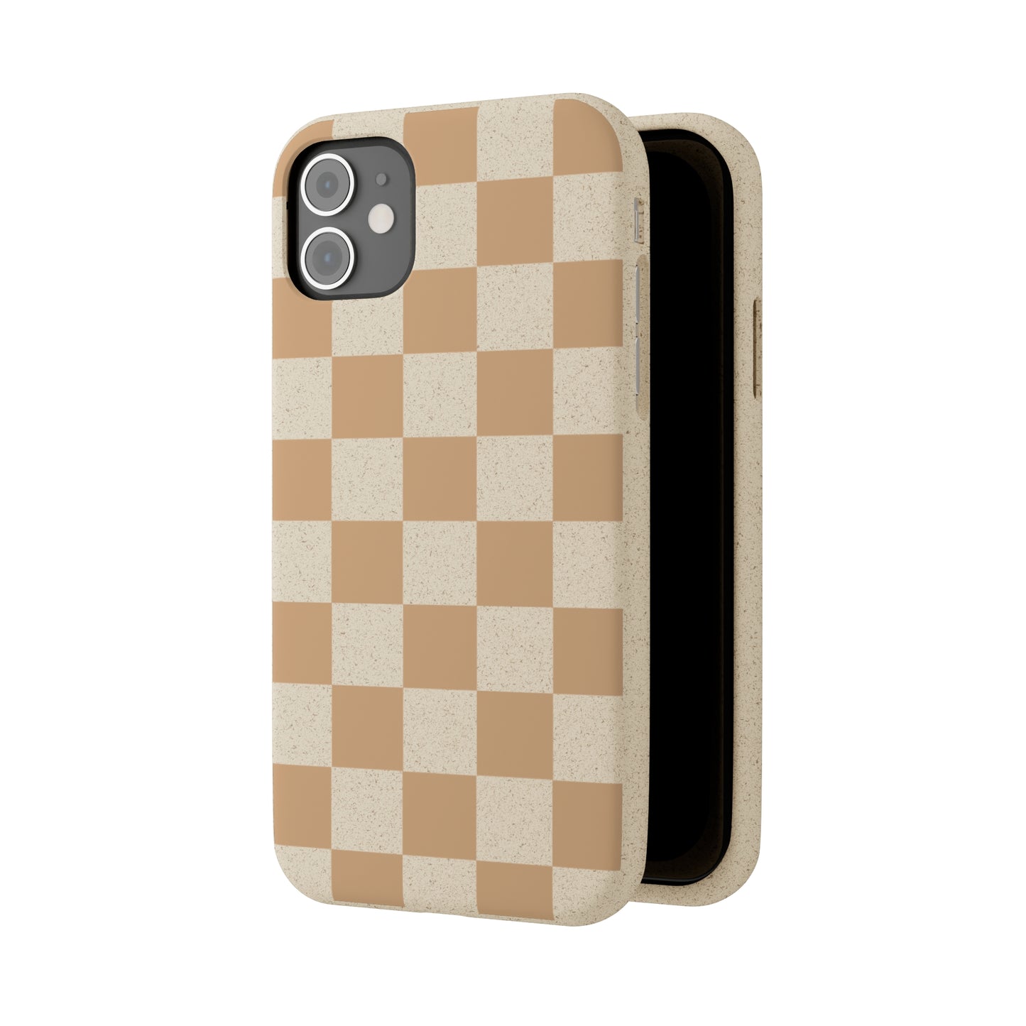 Biodegradable Phone Case Neutral Checkerboard Checkered iPhone Samsung