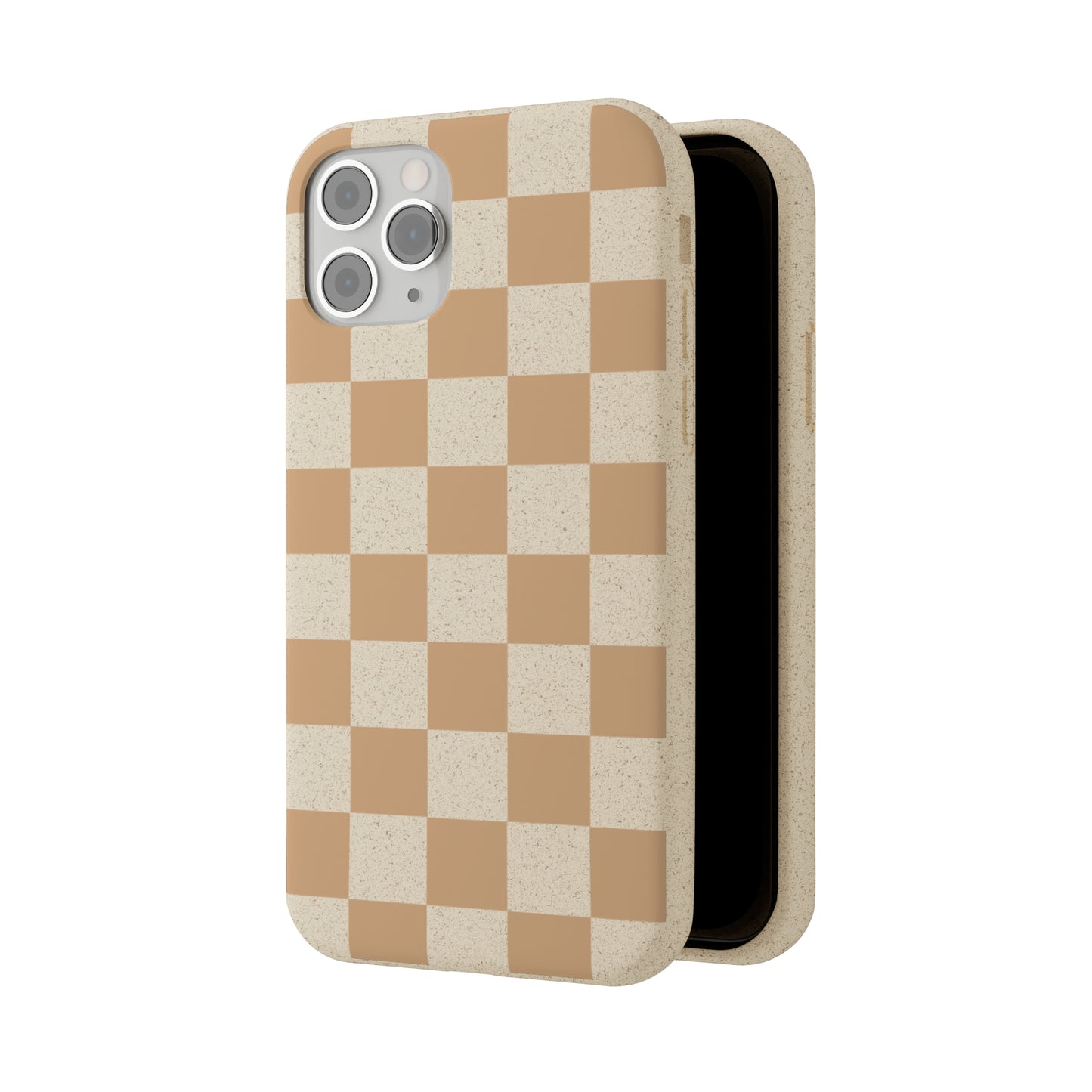 Biodegradable Phone Case Neutral Checkerboard Checkered iPhone Samsung