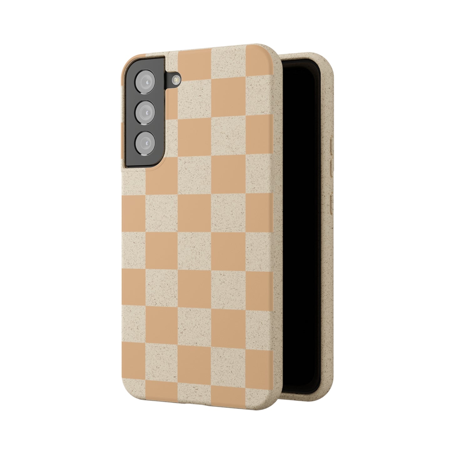 Biodegradable Phone Case Neutral Checkerboard Checkered iPhone Samsung