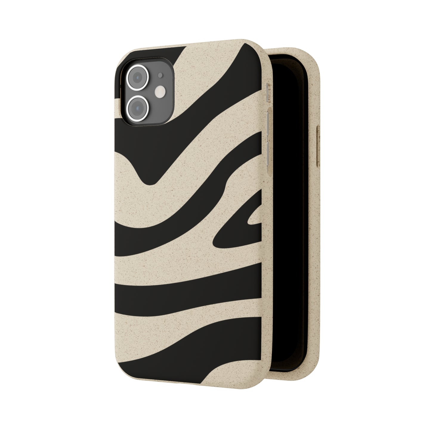 Biodegradable Cases Cute Art Wavy Painted for Women Girls iPhone Samsung