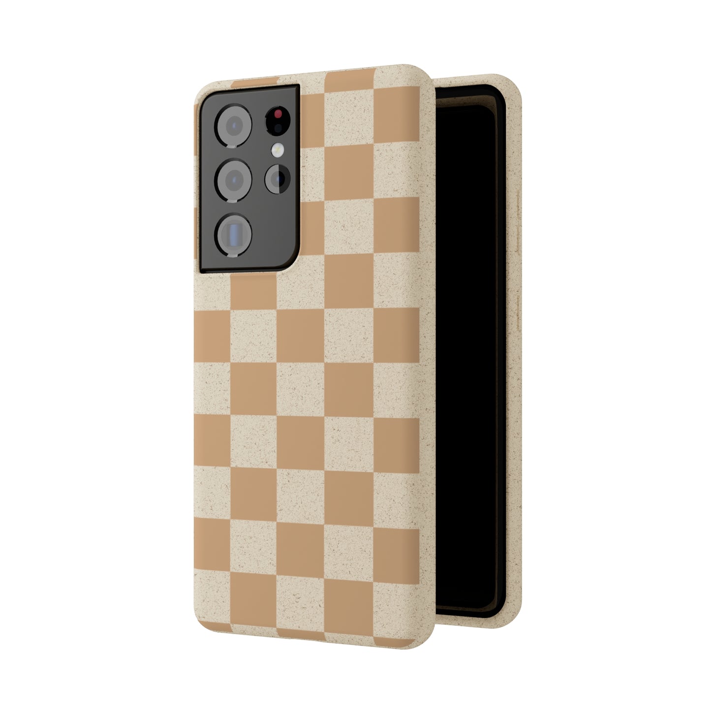 Biodegradable Phone Case Neutral Checkerboard Checkered iPhone Samsung