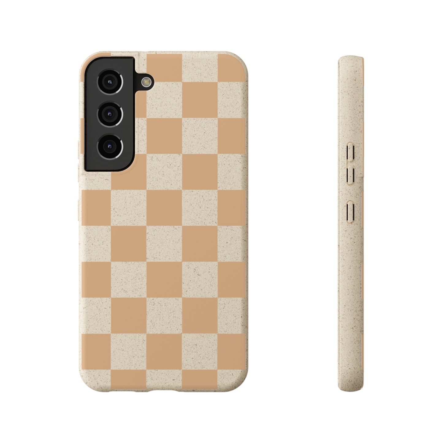 Biodegradable Phone Case Neutral Checkerboard Checkered iPhone Samsung