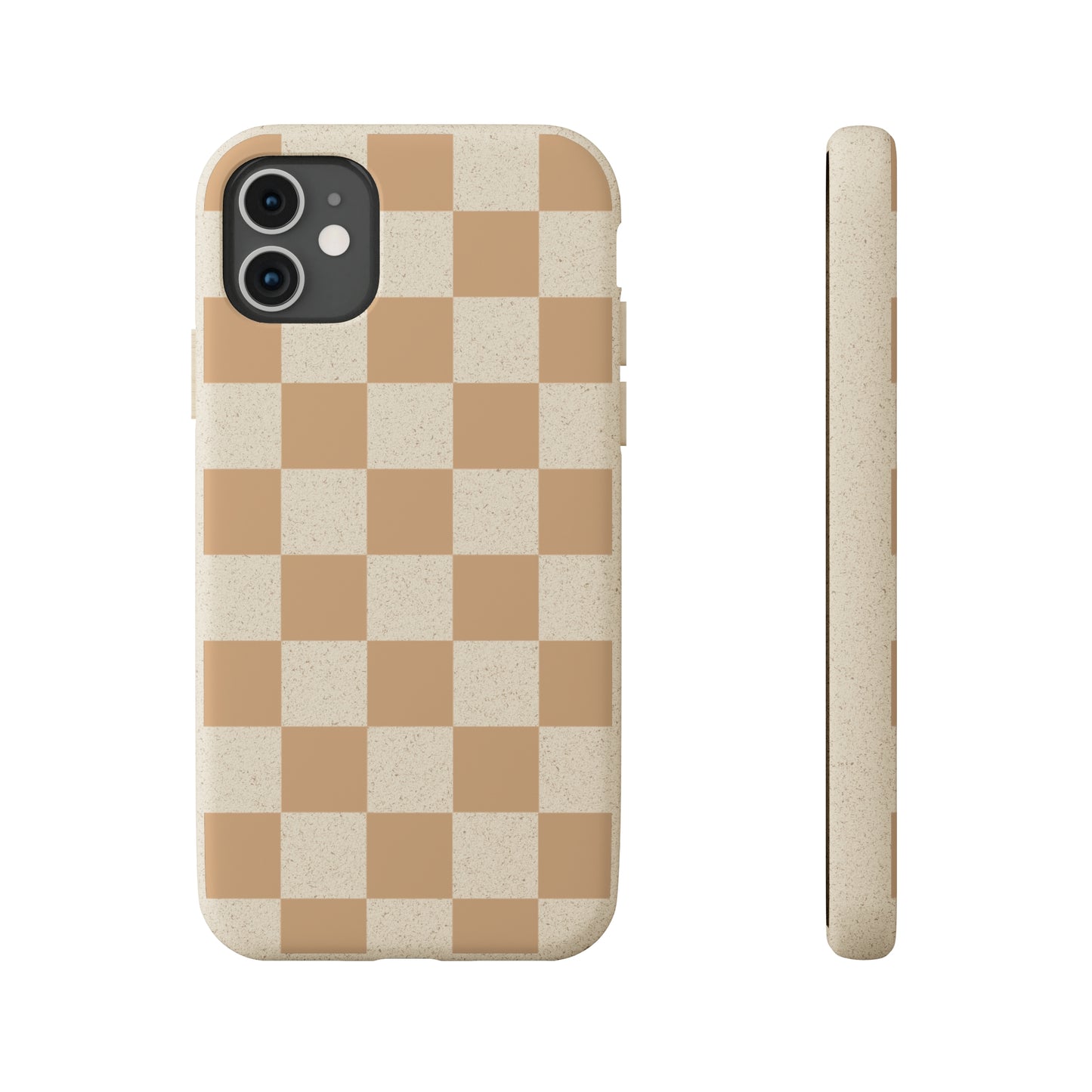 Biodegradable Phone Case Neutral Checkerboard Checkered iPhone Samsung