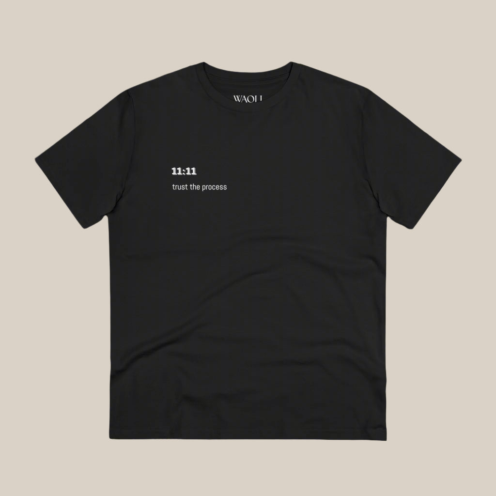 Unisex Black T-Shirt  | 11:11 | Organic & Eco-Friendly