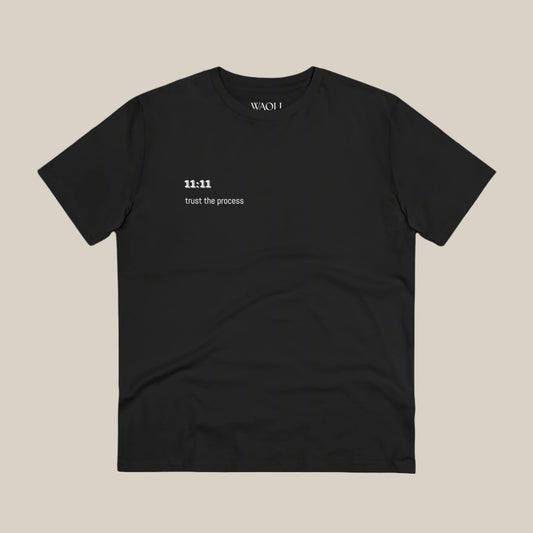 Unisex Black T-Shirt  | 11:11 | Organic & Eco-Friendly