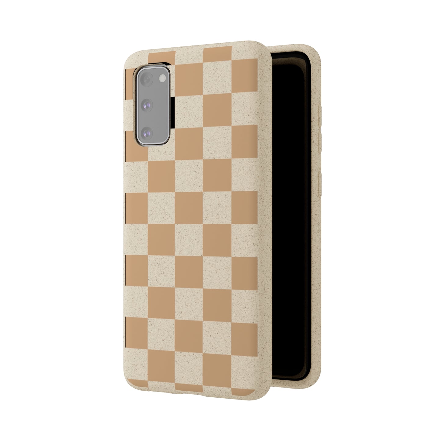 Biodegradable Phone Case Neutral Checkerboard Checkered iPhone Samsung