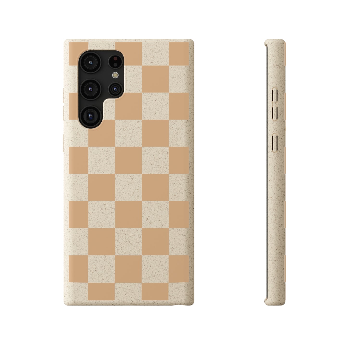 Biodegradable Phone Case Neutral Checkerboard Checkered iPhone Samsung