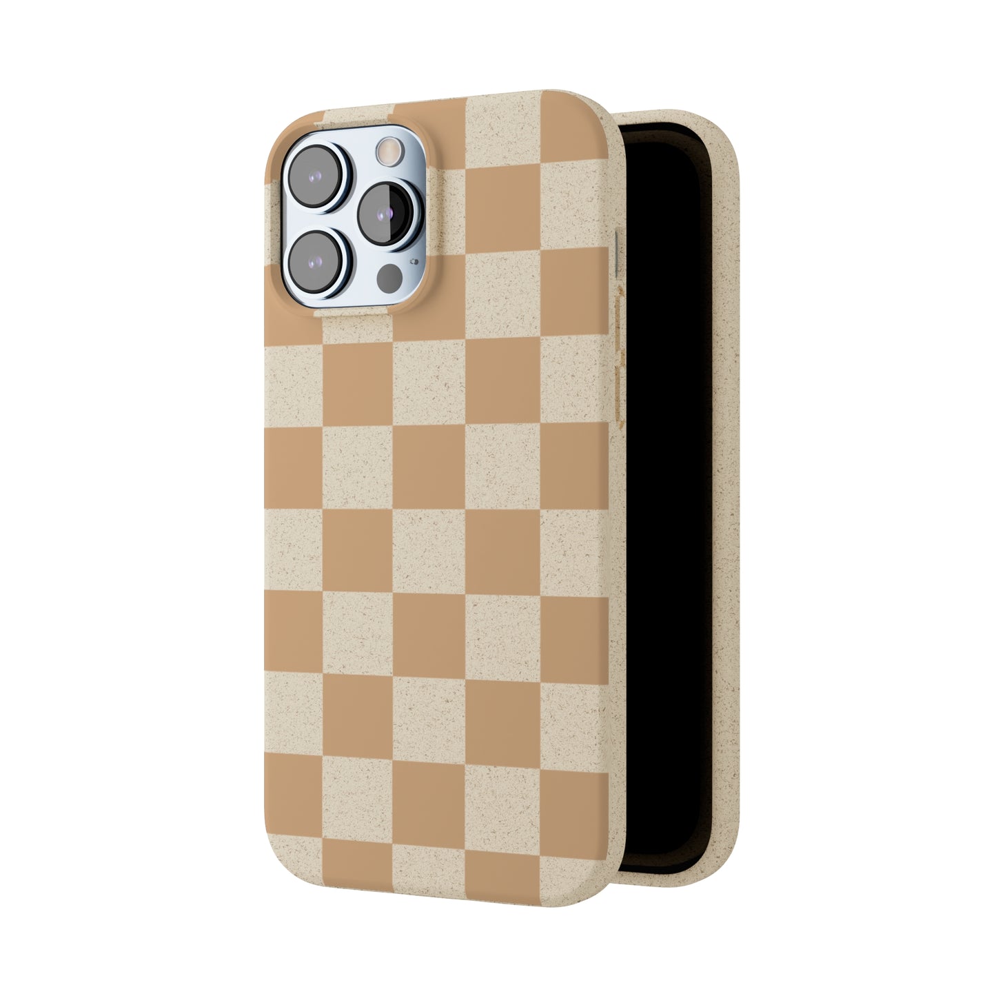 Biodegradable Phone Case Neutral Checkerboard Checkered iPhone Samsung