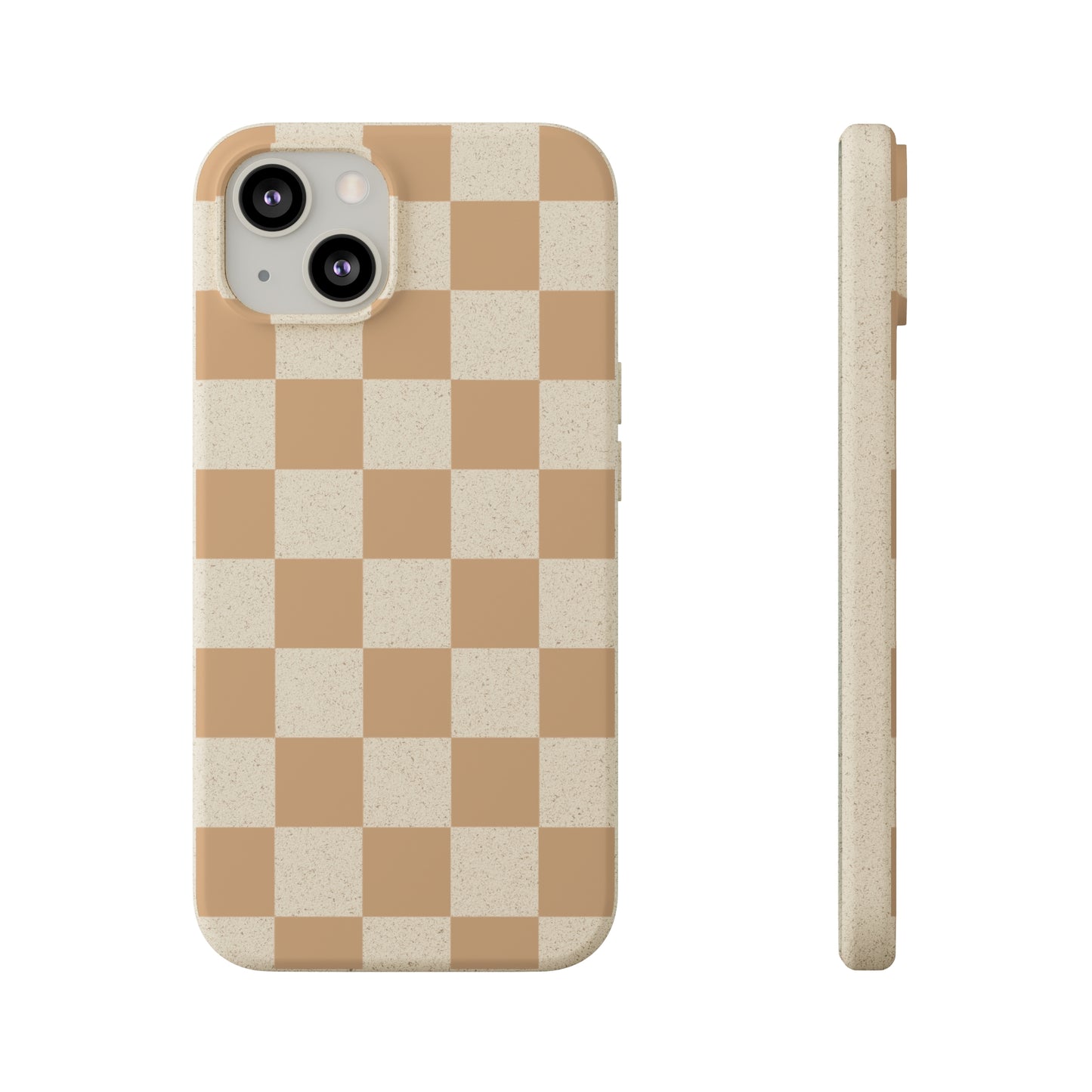 Biodegradable Phone Case Neutral Checkerboard Checkered iPhone Samsung