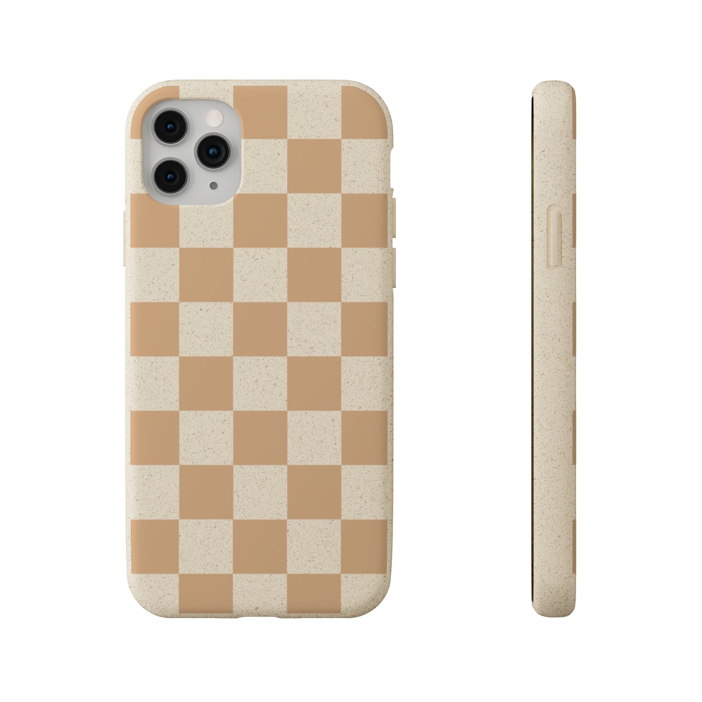 Biodegradable Phone Case Neutral Checkerboard Checkered iPhone Samsung