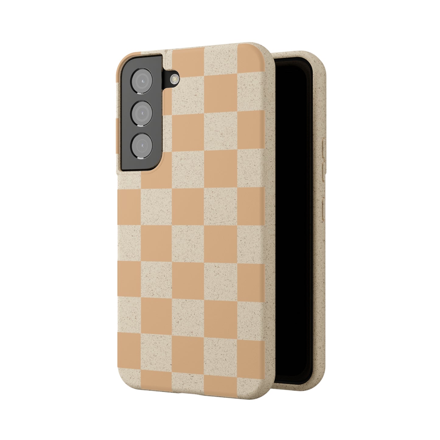 Biodegradable Phone Case Neutral Checkerboard Checkered iPhone Samsung