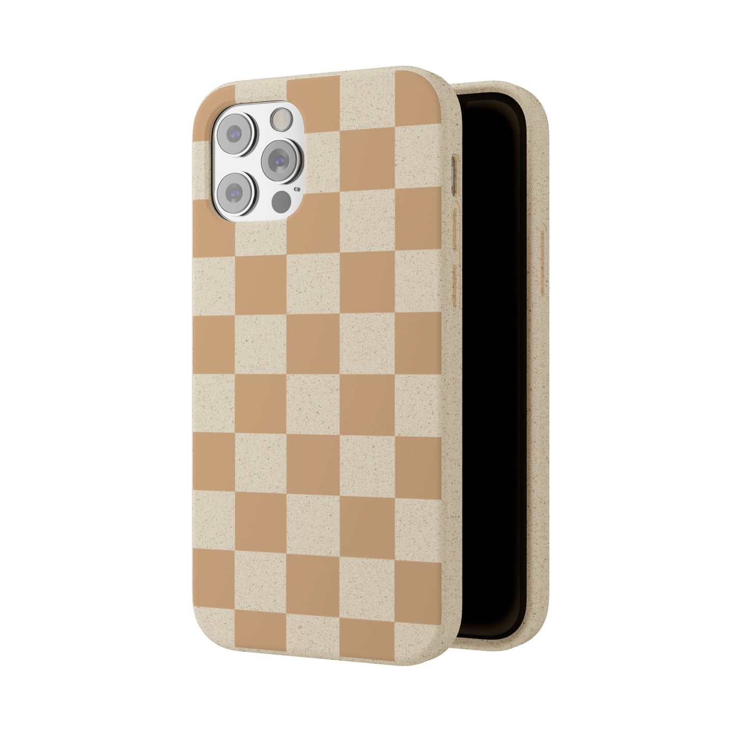 Biodegradable Phone Case Neutral Checkerboard Checkered iPhone Samsung