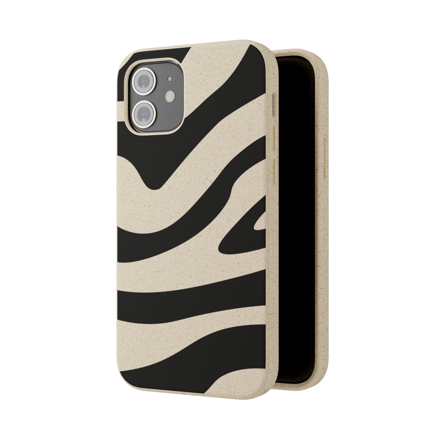 Biodegradable Cases Cute Art Wavy Painted for Women Girls iPhone Samsung