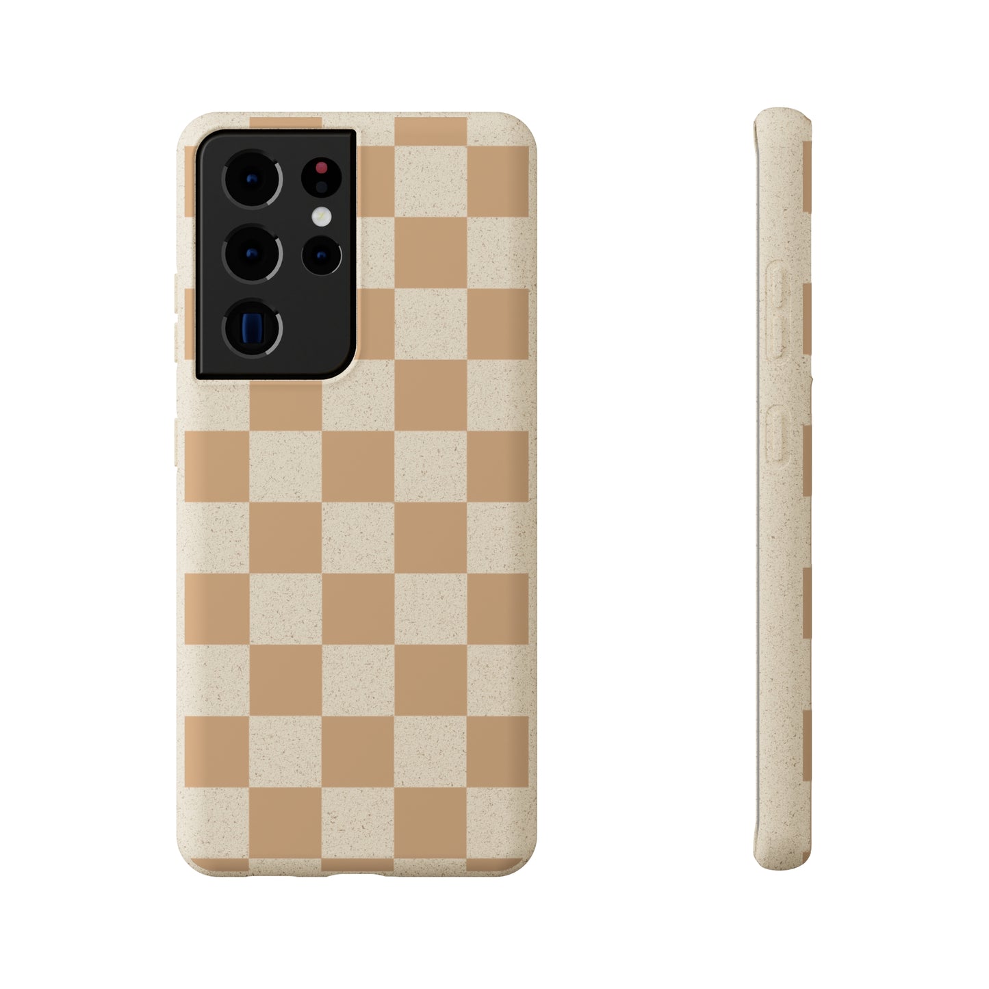 Biodegradable Phone Case Neutral Checkerboard Checkered iPhone Samsung