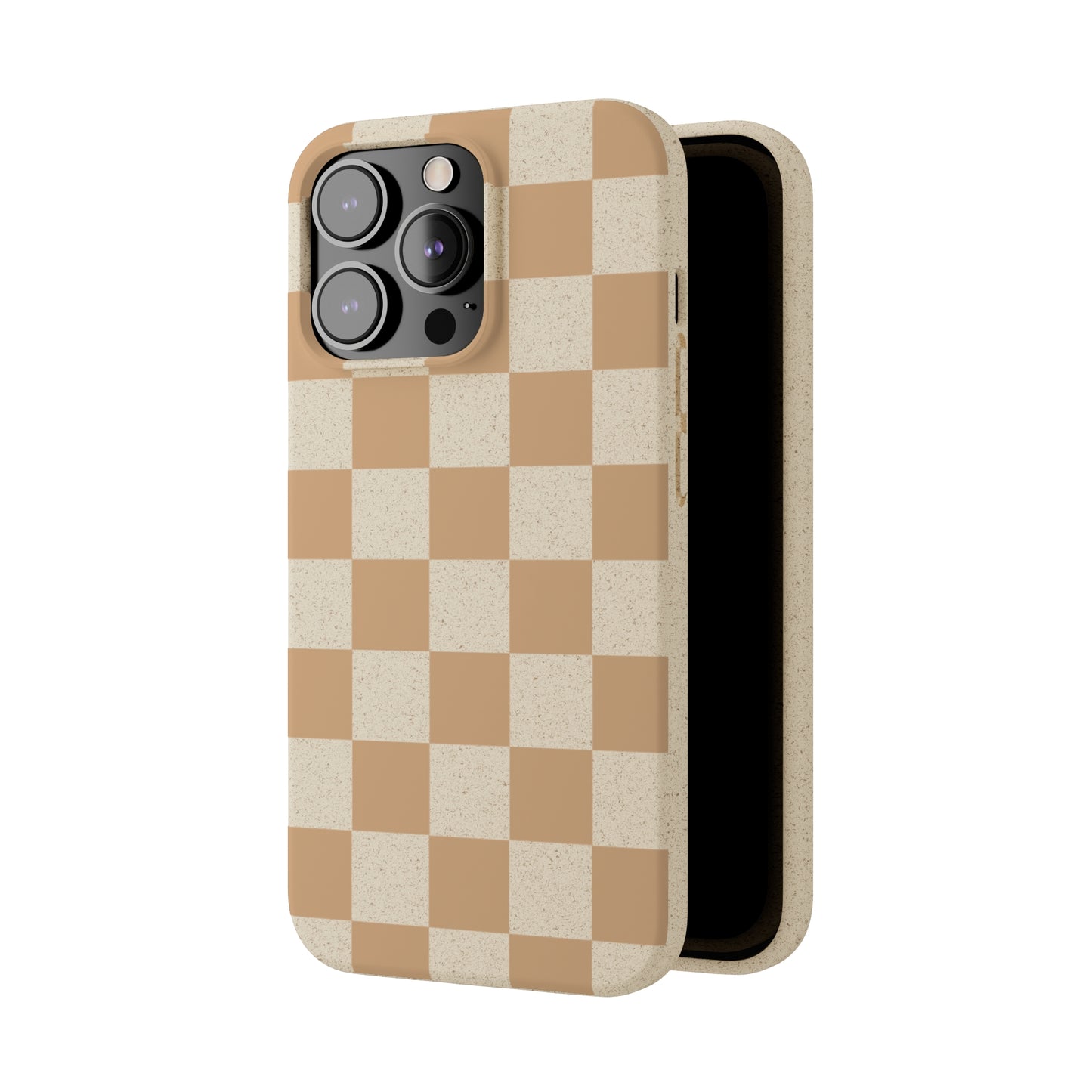 Biodegradable Phone Case Neutral Checkerboard Checkered iPhone Samsung
