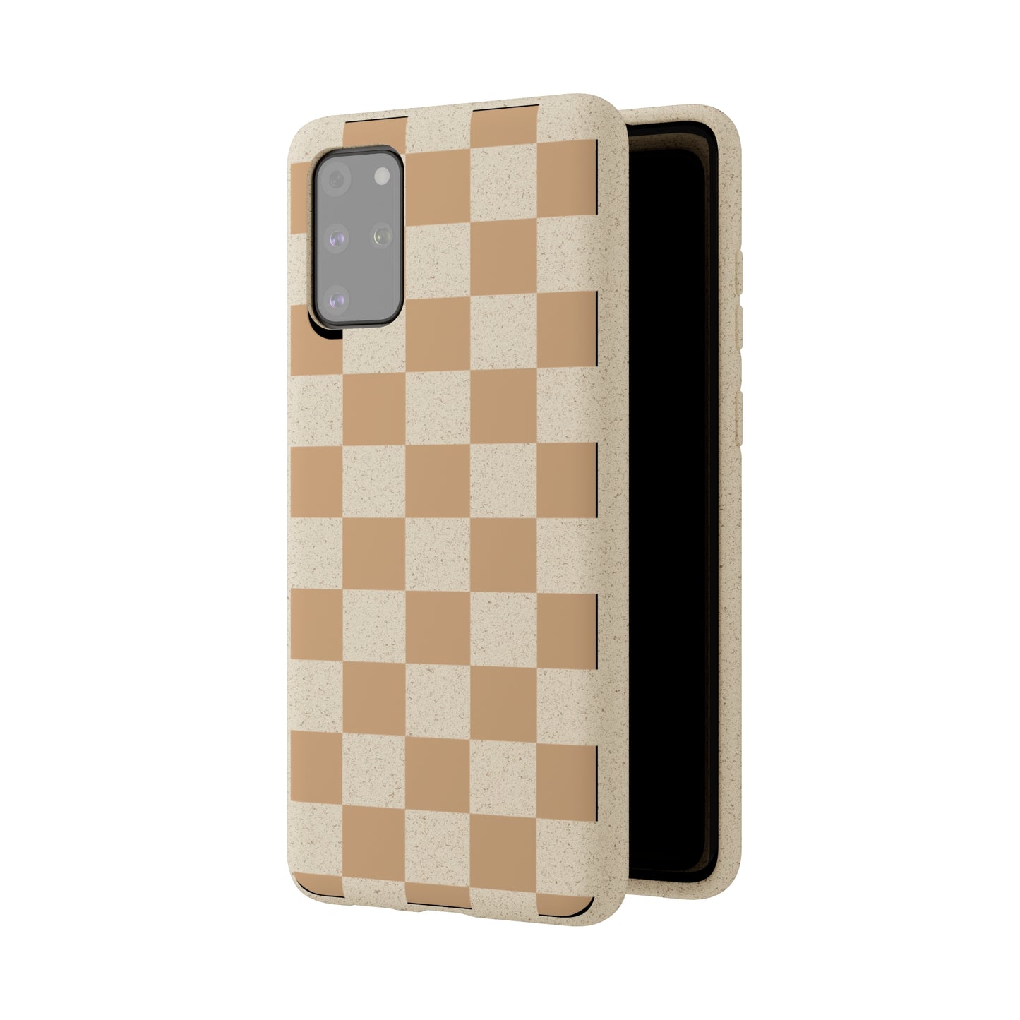 Biodegradable Phone Case Neutral Checkerboard Checkered iPhone Samsung